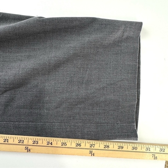 Dana Bachman Women’s Size 12 Grey Pull On Dress Pants Straight Leg Rayon Blend - Picture 8 of 10